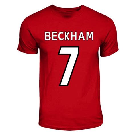 david beckham man united shirt.